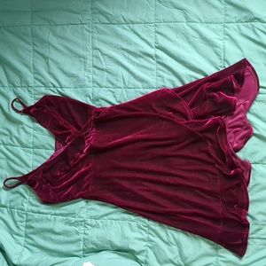 Soprano velvet wrap style dress